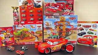 Disney Pixar Cars Unboxing Review l  Lightning McQueen Bubble RC Car | Dinosaur Launcher Race Track