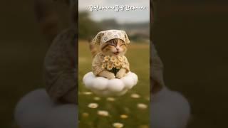 오늘도 행복해#꽁냥꿍냥#funnycat  #고양이숏츠 #꽃고양이#cutecat  #귀여운고양이 #catshorts #flowercat #healingvideo