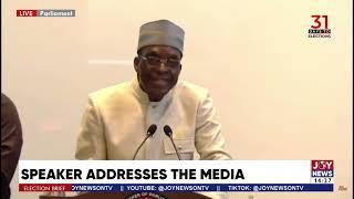 Speaker addresses the media: Executive and Judiciary colluding to weaken parliament - Bagbin