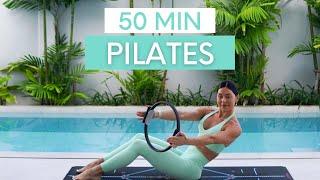 50 MIN FULL BODY WORKOUT || At-Home Pilates Ring Workout (Moderate)