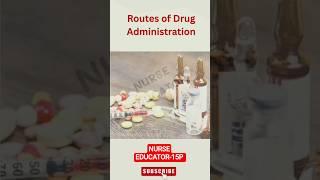 Routes of drug administration#nursesnotes#educationalcontent #nurse #nursing #nurseslife #medico