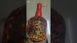 Easy bottle art #fy #music #diy #dekoration #paperproducts