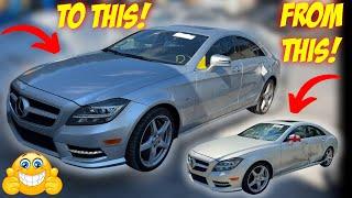 I Rebuilt My Wrecked Mercedes Benz CLS550 from Copart In A RECORD TIME Of 5 Days!