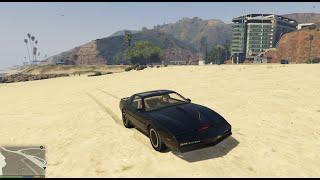 GTA V Knight Rider KITT and Michael drive away