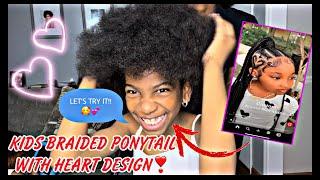 KYLIE GETS A NEW HAIRSTYLE‍️ | TIERRA TRIES THE BRAIDED HEART DESIGN TUTORIAL 