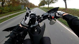 Wheelies on cold roads - Husqvarna 701 RAW 4k (A2/42HP)