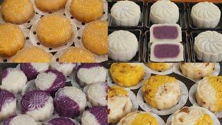 Four mooncakes that do not require an oven。四款无需烤箱，可以蒸着吃的月饼做法，好吃又不上火！