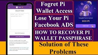 How To Recover PI Wallet Phrases | How To Recover PI Facebook Ads | 3 Steps to Recover your Pi Coins