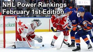 NHL Power Rankings, February 1st 2025 Edition