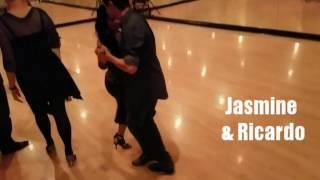 JASMINE S. WILLIAMS dancing Argentine Tango in Dallas TX with Ricardo from Austin