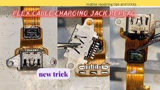 Flex cable charging jack replace kare easy tricks #mobilerepairing