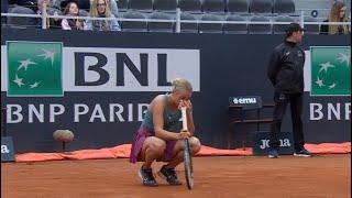 Anastasia Potapova Gone Wild  loses first set to Veronika Kudermetova WTA Tennis Coverage