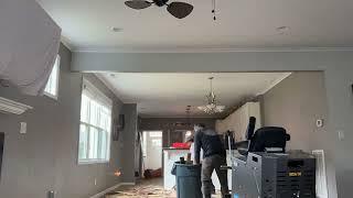 Time lapse glue down hardwood floor tear out (Artistic Flooring va beach)