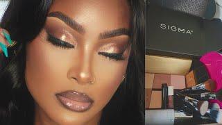 A very *DETAILED* glamour girl makeup tutorial +Sigma unboxing | PETITE-SUE DIVINITII