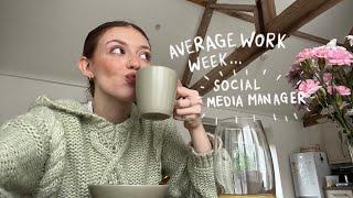 An AVERAGE week in my life  | social media manager edition  ‍