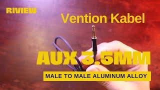 Review Kang Gege : Vention Kabel Aux 3.5 mm Male to Male Aluminum Alloy - BAX Hitam 0.5 Meter