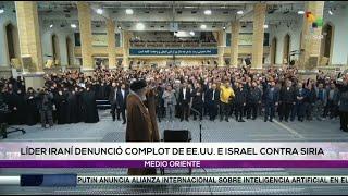 Líder de la revolución islámica responsabiliza a EE.UU. e Israel de la situación en Siria