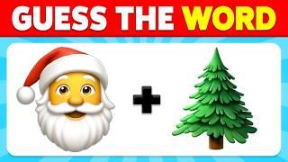 Guess the WORD by Emojis - Christmas Edition ️ | Emoji Quiz