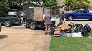 Curbside junk removal in Arlington, Texas!! @bestvalueplumbing