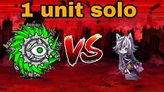 The battle cats one unit solo " hearscht vs metal cyclone "