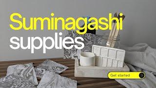 Getting started with Suminagashi supplies