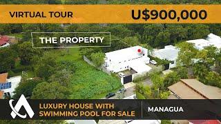 NEW! VIRTUAL TOUR of Luxury House for Sale in Santo Domingo | Houses for Sale in Managua