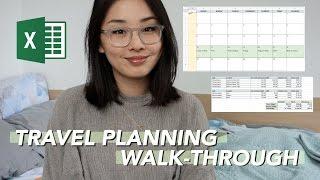 Planning and Organizing Your Travels pt. 2 | Excel Walk-through