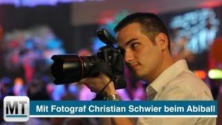 Christian Schwier als Fotograf beim Abiball