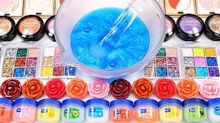 Satisfying Video How To Make Rainbow Rose Slime Makeup Eyeshadow Mixing Random Things GoGo ASMR