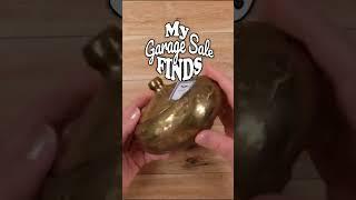Garage Sale Find Brass Trinket Box with Lid Is it Real Brass? #shorts