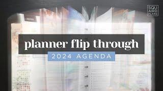 MY COMPLETED 2024 AGENDA PLANNER FLIP THROUGH! A Full Year of Planning Ideas & Inspo