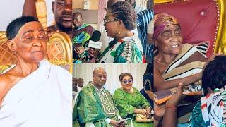 BREAKING!Watch what happened at Manhyia Palace Today As Lordina Mahama visits Asantehemaa