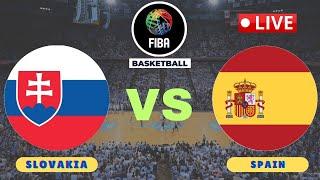 LIVE : Spain vs Slovakia Republic | FIBA Europe Basketball Championship Qualifier Live Score