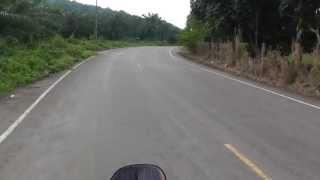 Trat province road scene cruise, Thailand