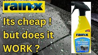 Rain-X Glass Cleaner + Rain Repellent. Can it cure a greasy windscreen ?