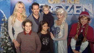 Mark-Paul Gosselaar, Catriona McGinn and their Kids "Disney On Ice Presents FROZEN" Premiere