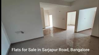  Flats for Sale in Sarjapur Road Bangalore, 2bhk, 3bhk flats for sale in sarjapur road near wipro