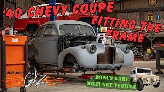 Fitting the Frame on the Hot Rod '40 Chevy - BONUS Mighty Mite Revival - Stacey David's Gearz S18 E2