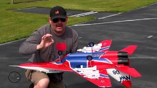 Arrows RC Mig 29 Shakedown in 20mph, WHAT!