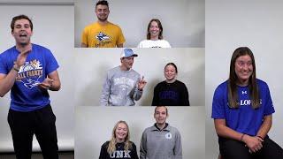 UNK Homecoming Royalty sing the Loper Fight Song