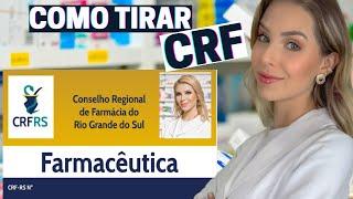 CRF: COMO EMITIR O SEU REGISTRO DE FARMACÊUTICO! Documentos, prazos, custos... By Larissa Mocellin