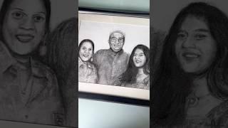 Surprise gift for my parents  | Charcoal Portrait | #charcoaldrawing #charcoalart #drawing