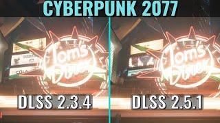 Cyberpunk 2077 - DLSS 2.5.1 vs 2.3.4 - 1440p - Side by side comparison