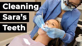 Dental Hygienist Cleans Another Dental Hygienist's Teeth