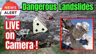 Moments of unbelievable Force and Destruction - Never seen before like this ! #Landslide #Erdrutsch
