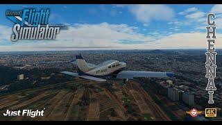 microsoft flight simulator 2020 4K! Hyderabad to Chennai! Piper Arrow #msfs 2024.#flightsim