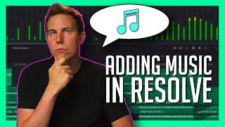 How To Add Music To An Edit in Resolve 18 - DaVinci Resolve 18 Beginner Tutorial