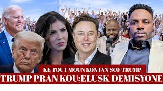 PROGRAM BIDEN;JIJ LA BAY PEP LA REZON SOU TRUMP,ELON MUSK LAGE TRUMP,HAITI SOVE,KEMI SEBA VIZITE HTI