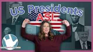 US President Names in ASL | Fingerspelling Quiz | Name Signs