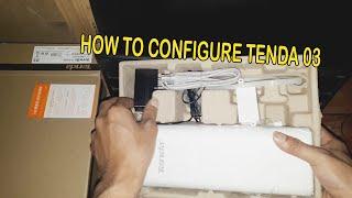 how to configure tenda O3